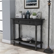 Furniture of America Humphry Transitional Wood 2-Drawer Writing Desk in Gray