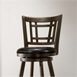 Furniture of America Charleen Wood 29-Inch Swivel Bar Stool in Brown Cherry
