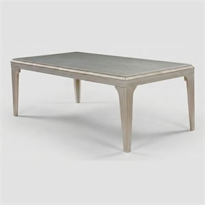 Furniture of America Desi 84-Inch Wood Rectangle Dining Table in Silver