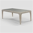 Furniture of America Desi 84-Inch Wood Rectangle Dining Table in Silver