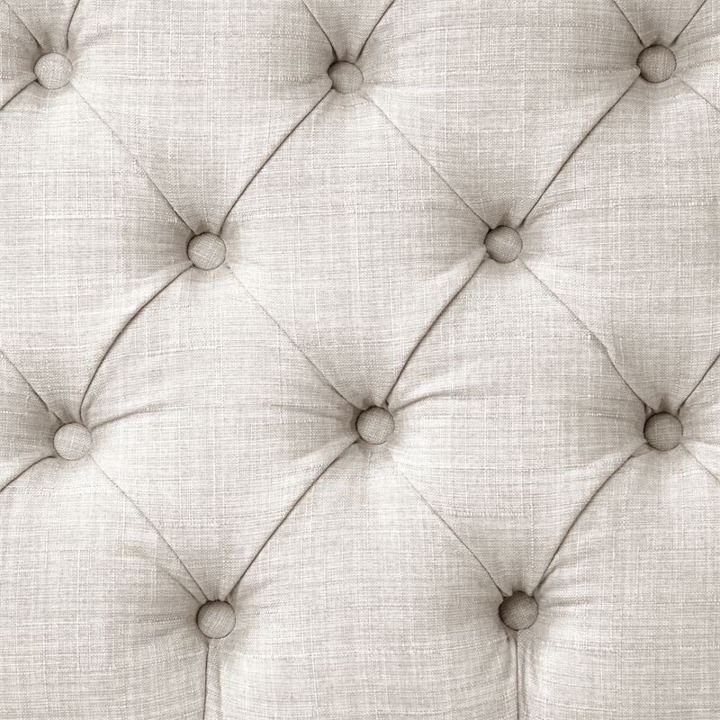 Furniture of America Sinuata Fabric Tufted 3-Seater Loveseat Bench in Beige