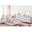 Furniture of America Noell Wood Dresser and Mirror Set in White