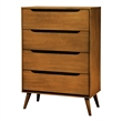 FOA Belkor 3-Piece Oak Solid Wood Bedroom Set - King + Nightstand + Chest