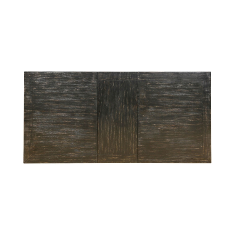 Furniture of America Sinuata Wood Extendable Dining Table in Antique Black