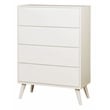 FOA Belkor 3-Piece White Solid Wood Bedroom Set- Cal King + Nightstand + Chest