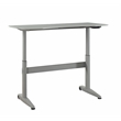 Furniture of America Glenda Metal Adjustable Long Standing Desk in Gray