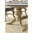 Furniture of America Enschede Solid Wood Gaming Table in Gray