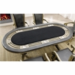 Furniture of America Enschede Solid Wood Gaming Table in Gray