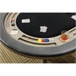 Furniture of America Enschede Solid Wood Gaming Table in Gray