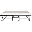 Furniture of America Gouda Black Metal 30-Inch Rollaway Bed Frame with Mattress