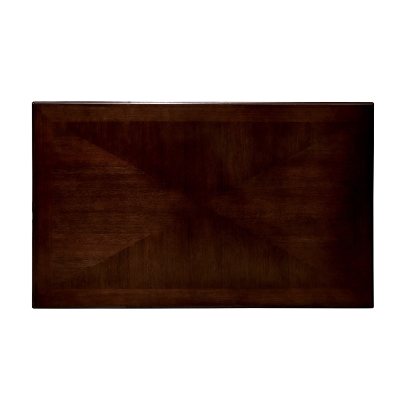 Furniture of America Pienne Transitional 7-Piece Wood Dining Set in Dark Walnut