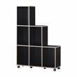 Furniture of America Chapin Wood 6-Compartment Bookcase in Cappuccino