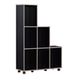 Furniture of America Chapin Wood 6-Compartment Bookcase in Cappuccino