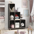 Furniture of America Chapin Wood 6-Compartment Bookcase in Cappuccino