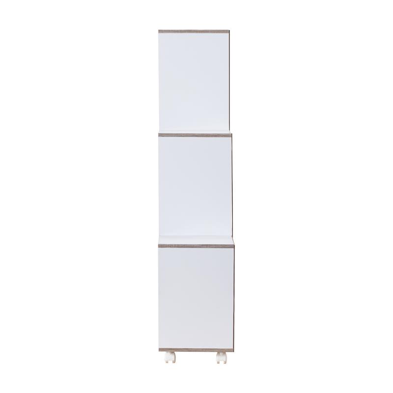 Furniture of America Chapin Wood 6-Compartment Bookcase in White