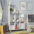 Furniture of America Chapin Wood 6-Compartment Bookcase in White