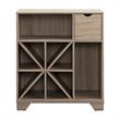 Furniture of America Alexandra Wood Multi-Storage Buffet in Dark Taupe Brown
