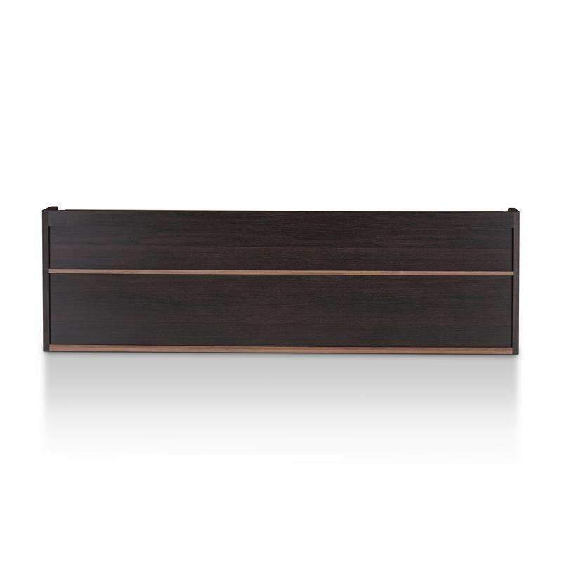 Furniture of America Taren Contemporary Wood 70-Inch TV Stand in Light Walnut
