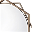 Furniture of America Aquila Metal Beveled Wall Mirror in Gold Champagne