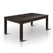 Furniture of America Sinuata Wood 7-Piece Dining Table Set in Black and Beige