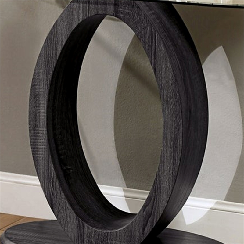 Furniture of America Mason Contemporary Wood Console Table in Gray