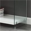 Furniture of America Cavalier Glass Top 70-inch TV Stand in White