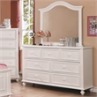 Furniture of America Noell Solid Wood 7-Drawer Dresser in White