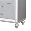 Furniture of America Xulu Contemporary Solid Wood 7-Drawer Dresser in Silver