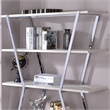 Furniture of America Ketano Metal 4-Shelf Bookcase in Chrome