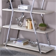 Furniture of America Ketano Metal 4-Shelf Bookcase in Chrome