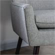 Furniture of America Walsh Mid-Century Fabric Tufted Accent Chair in Light Gray