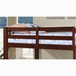FOA Edith Transitional 2pc Dark Walnut Wood Twin over Twin Bunk Bed with Trundle