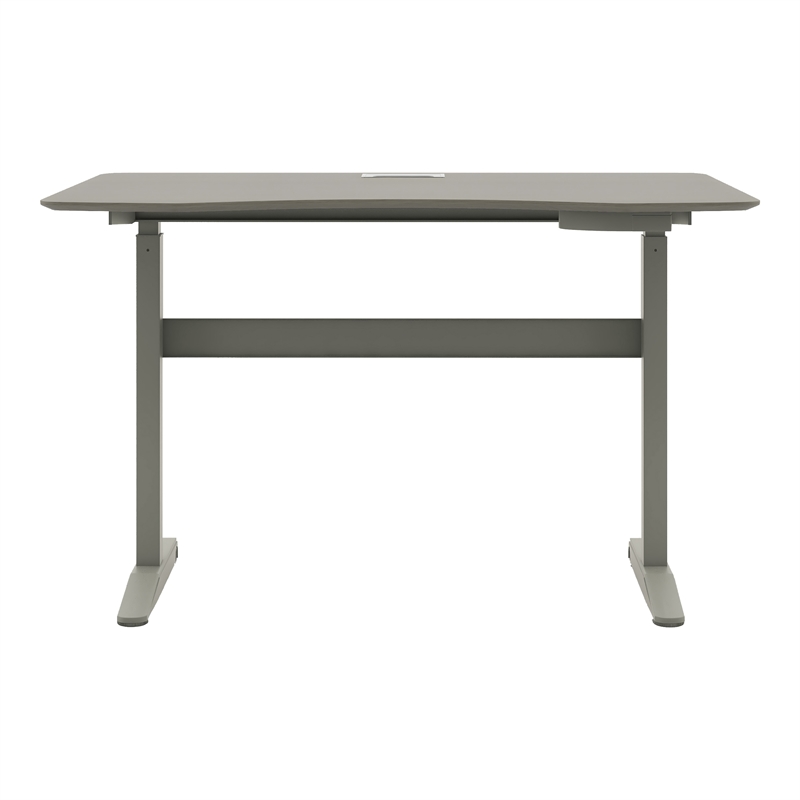 Furniture of America Glenda Metal Adjustable Short Standing Desk in Gray