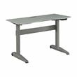 Furniture of America Glenda Metal Adjustable Short Standing Desk in Gray