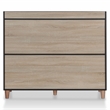 Furniture of America Lockbridge Modern Wood 8-Shelf Buffet in Natural Oak