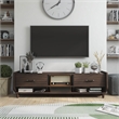 Furniture of America Waggoner Modern Wood 70-Inch TV Stand in Brown Wenge