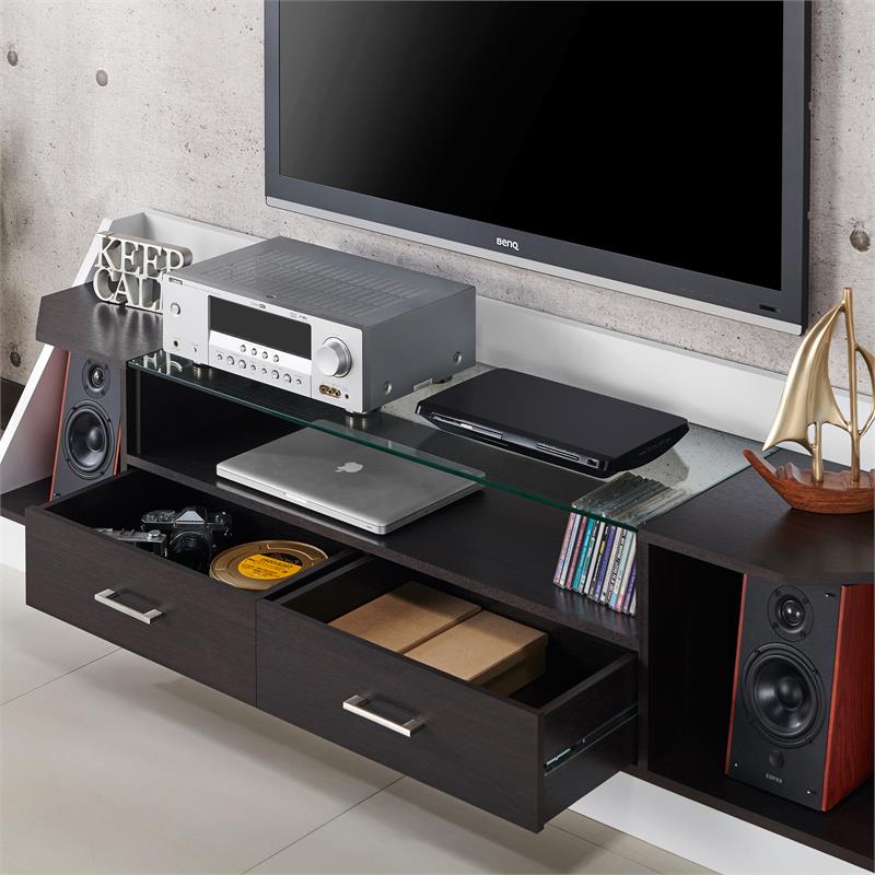 Furniture of America Ardmore Modern Wood 70-Inch TV Stand in Espresso