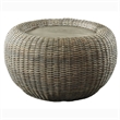 Furniture of America Lafleur Transitional Cobu Rattan Coffee Table in Brown