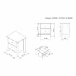 Furniture of America Daena Rustic Wood 2-Drawer Nightstand in Distressed Walnut