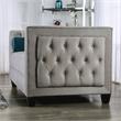 Furniture of America Youngquist Transitional Fabric Upholstered Sofa in Gray
