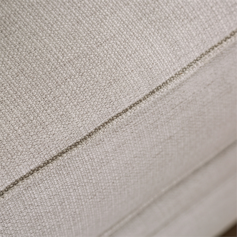 Furniture of America Hollie Transitional Fabric 2-Piece Sofa Set in Ivory