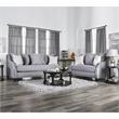 Furniture of America Hollie Transitional Fabric Upholstered Sofa in Gray