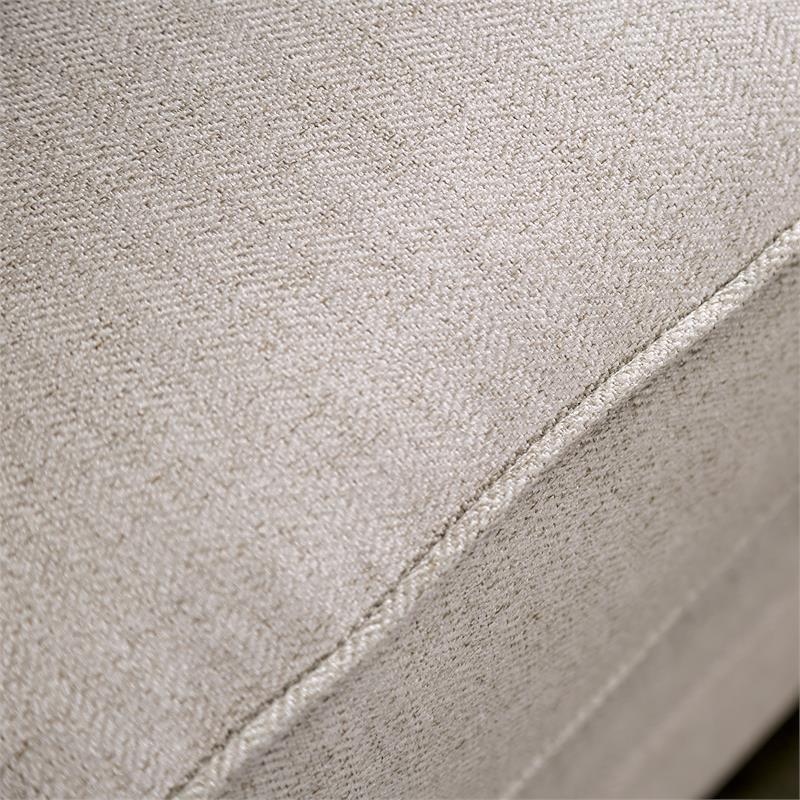 Furniture of America Calistoga Transitional Fabric Rolled Arms Loveseat in Ivory