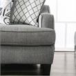 Furniture of America Tammie Transitional Fabric Loveseat in Bluish Gray
