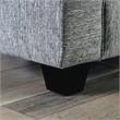 Furniture of America Amberly Contemporary Fabric Loveseat in Gray