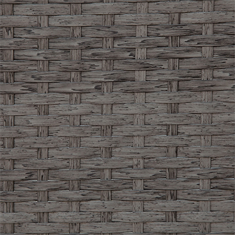 Furniture of America Arthur Contemporary Rattan Patio Corner Chair in Light Gray