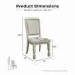 Furniture of America Gaines Wood 9-Piece Dining Set in Antique White