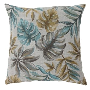 Furniture of America Fabric Small Throw Pillow in Blue (Set of 2)