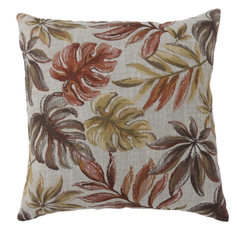Furniture of America Corelle Fabric Small Throw Pillow in Red (Set of 2)