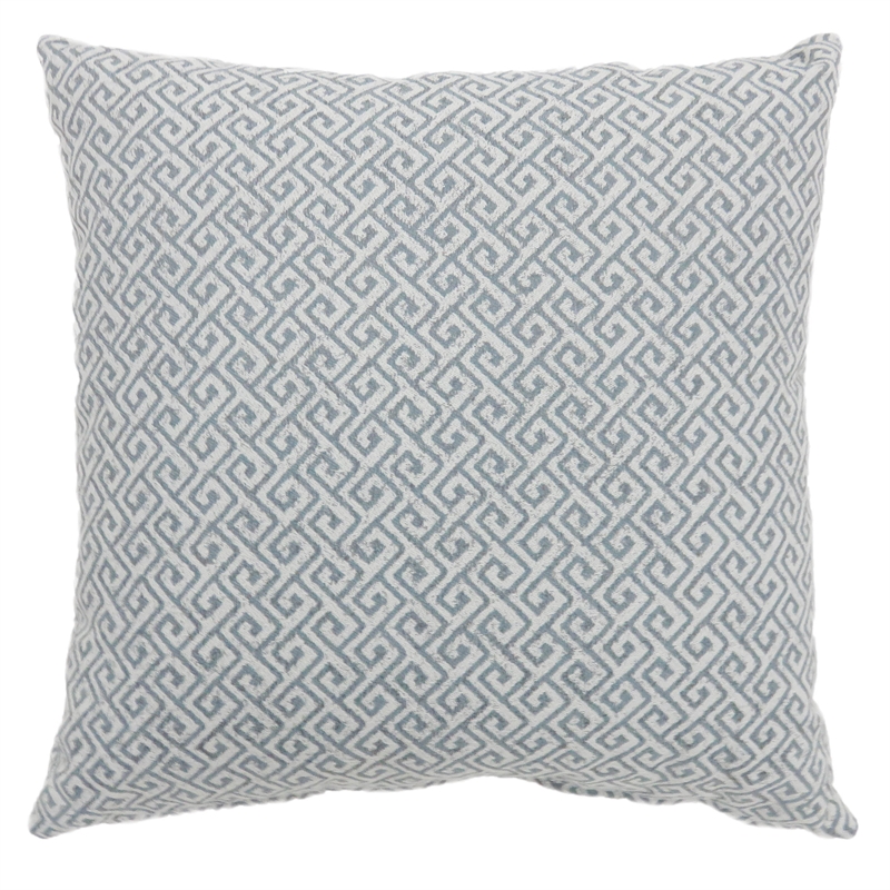 Furniture of America Heleios Fabric Small Throw Pillow in Blue (Set of 2)